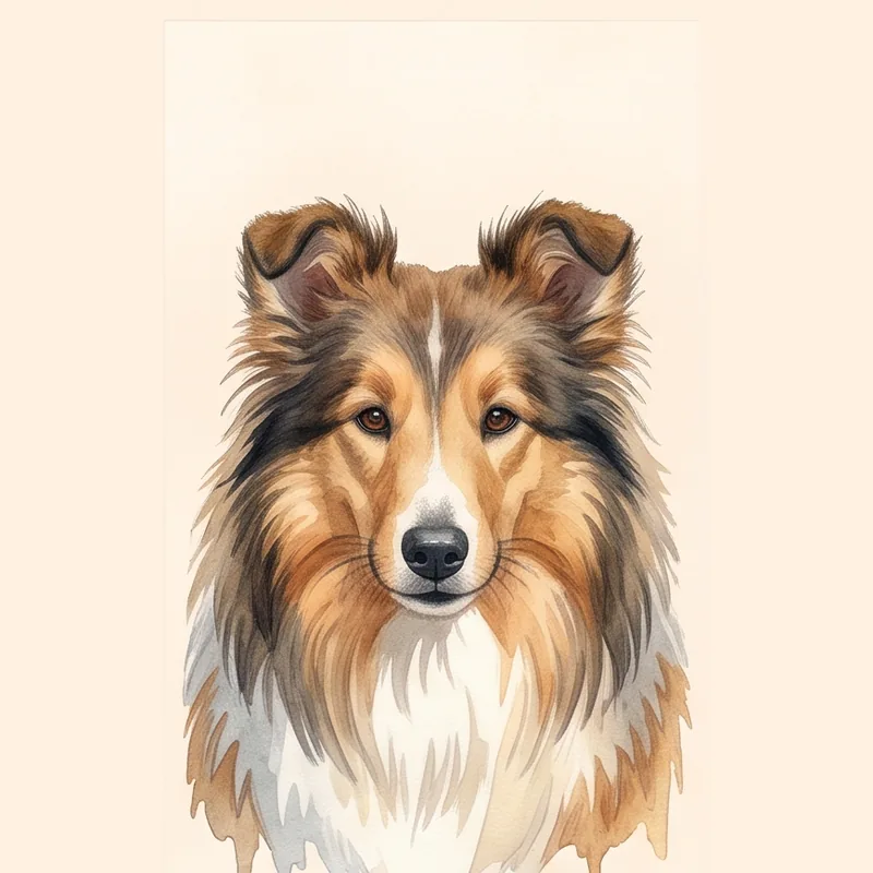 Shetland Sheepdog (Sheltie) illustration
